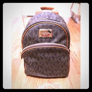 authentic michael kors abbey jetset backpack